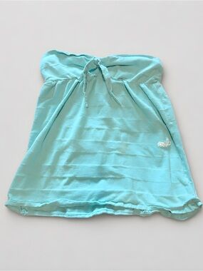 Volcom Aqua Strapless Tube Top with Tie Detail
